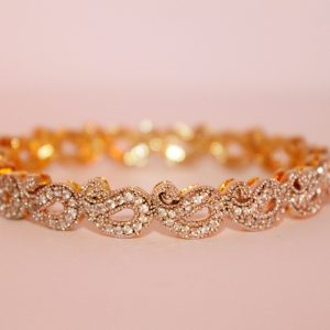 Paisley Diamond Bangle
