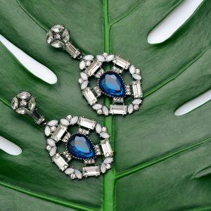 Sapphire Drop Earrings